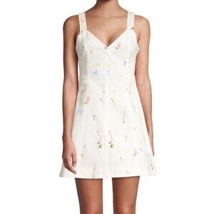 Parker white denim dress